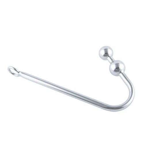 Two Stainless Steel Pleasurable Balls Anal Hook 4417 0906
